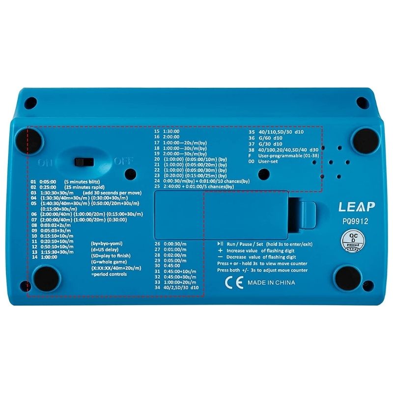 Elektronische Multifunktions-Schachuhr LEAP