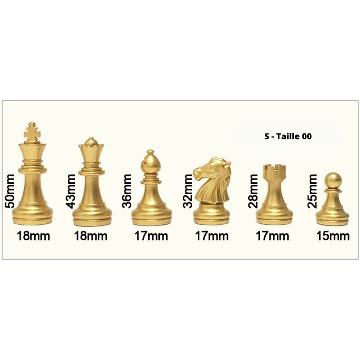 Pièces d'échecs Magnétique Taille 00