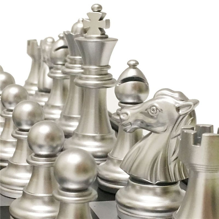 Pièces d'échecs Magnétique Argent