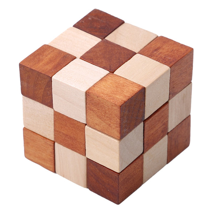 cube carré en bois casse-tête